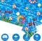 3 Packs Pool Party Tablecloths 51 x 87 Inch Waterproof Plastic Beach Tablecloth